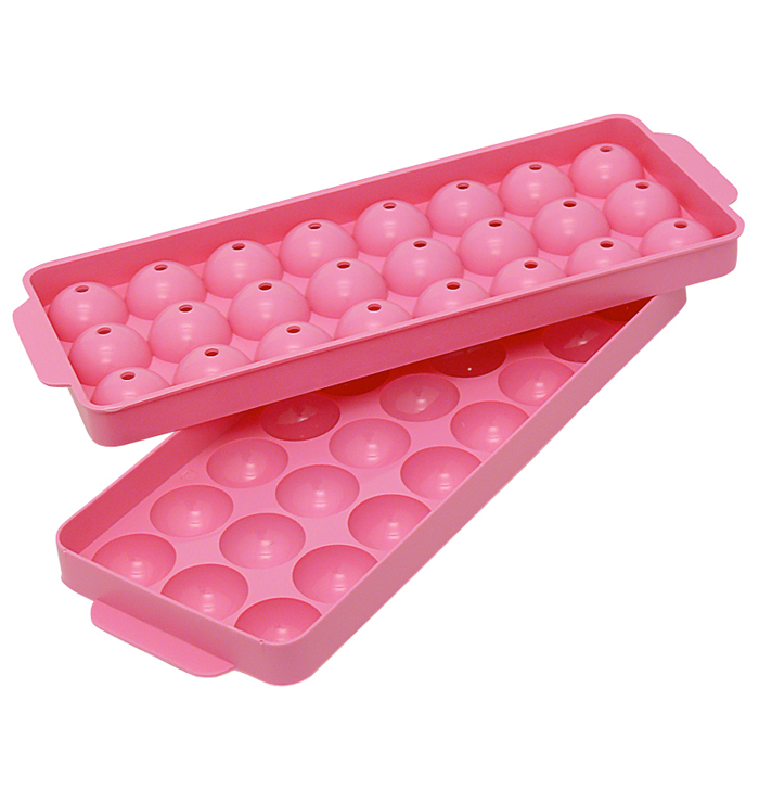 Hutzler 1 in. Natural Ice Ball Mold Ice Tray (3-pack)