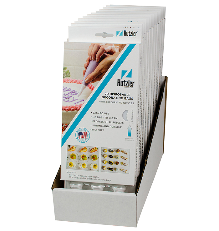 Disposable Decorating Bags & Nozzles Counter Display Disposable Decorating Bags & Nozzles Counter Display