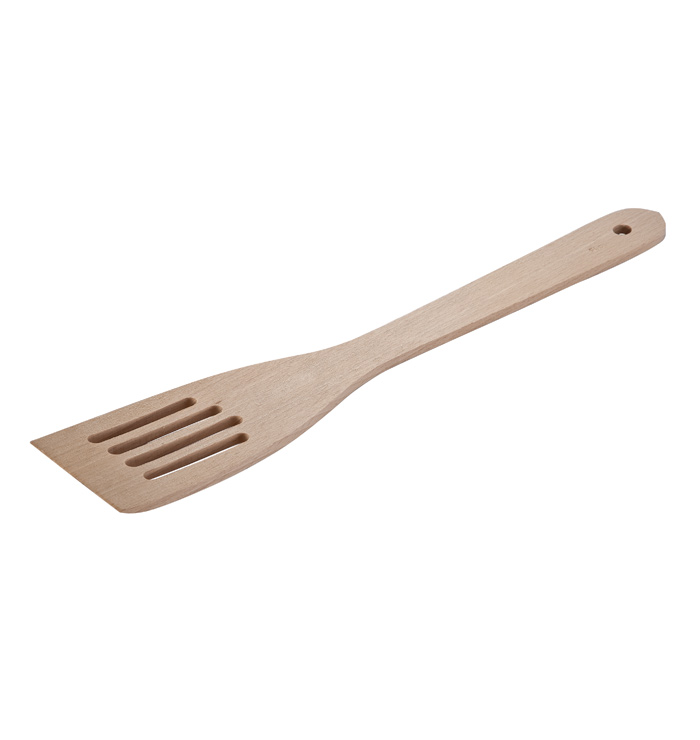 Slotted Wooden Spatula - 12