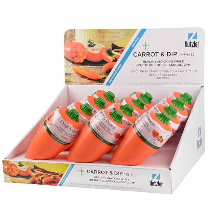 Snack Attack Carrot & Dip to-go Counter Display